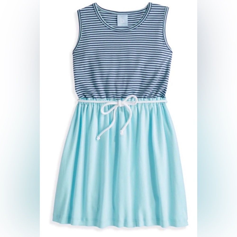 NWT Bella Bliss Bayview Striped Kids Dress with Rope Belt